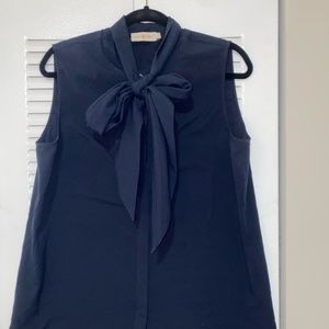 Tory Burch navy blouse Size 12